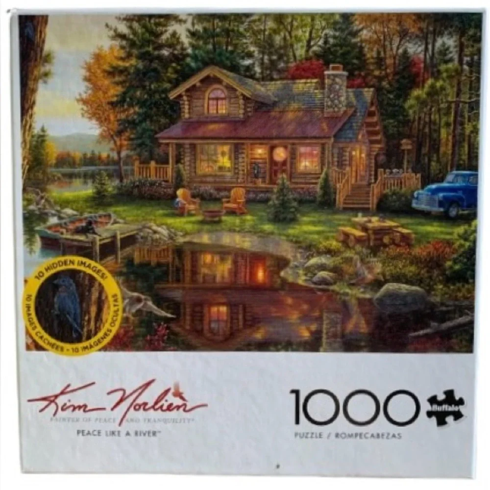 BUFFALO GAMES Jigsaw Puzzle Peace Like A River Kim Norlien 1000 Pieces Age 14+